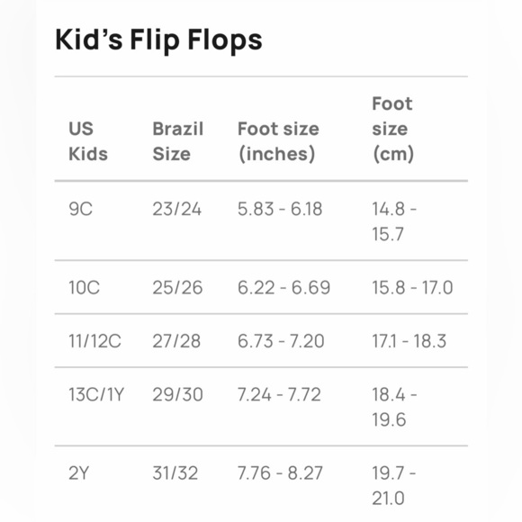 HAVAIANAS Kids Black Flip Flops Size: 10C - 25-26 - Picture 6 of 8
